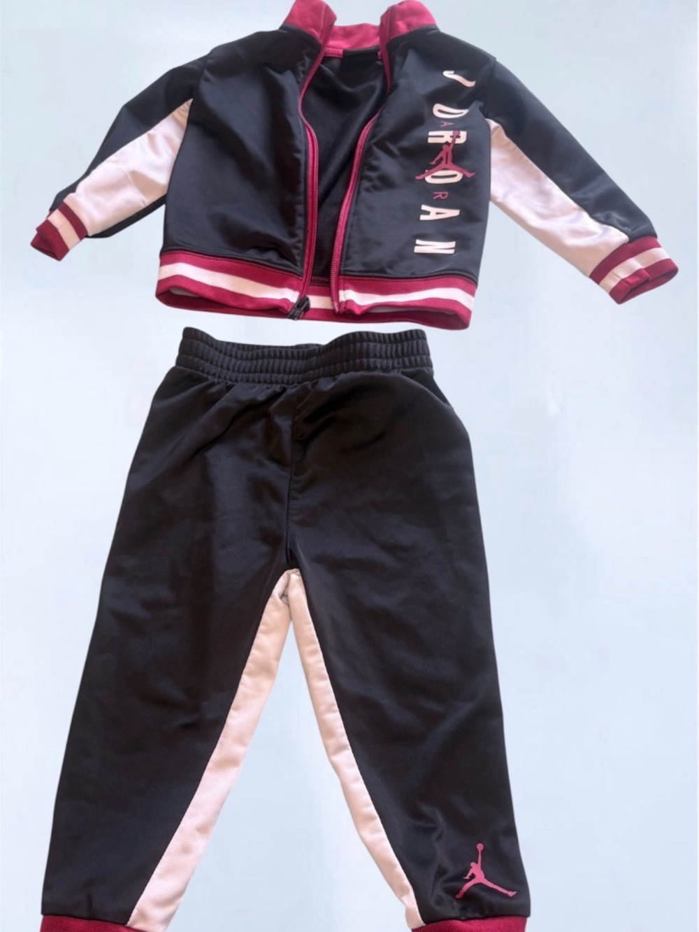 Jordan Colorblock 2-Piece Tracksuit Set Full Zip Jacket Pants Size 18M